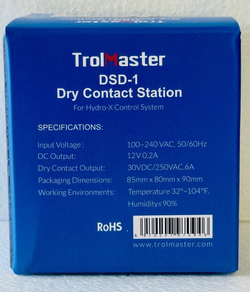 TrolMaster DSD-1 Dry Contact Station Hydro-X Controller Module | Brand New