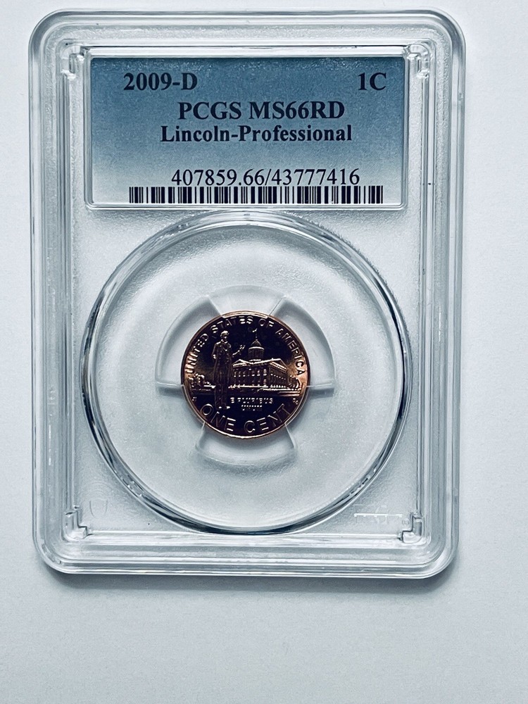 2009-D Lincoln Bicentennial Reverse Professional Cent PCGS MS66RD