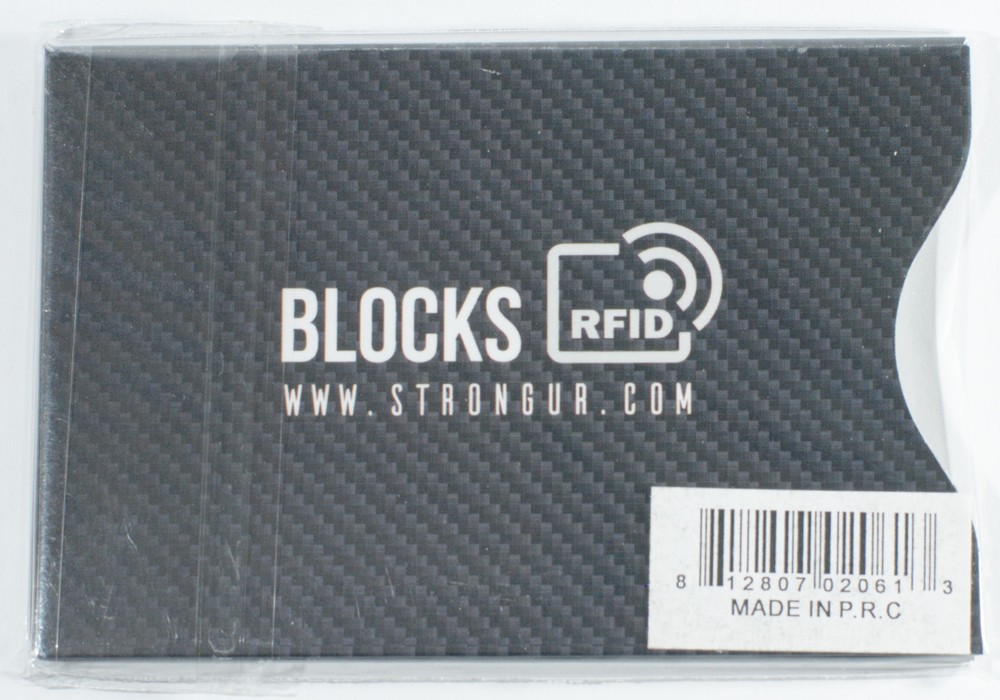 Strongur RFID Blocking Sleeve - Package of 4 Sleeves
