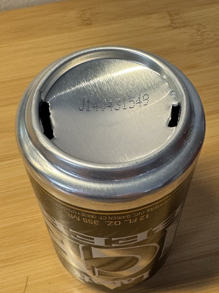 Labatt ICE Beer - Empty Beer Can - Bottom Opened