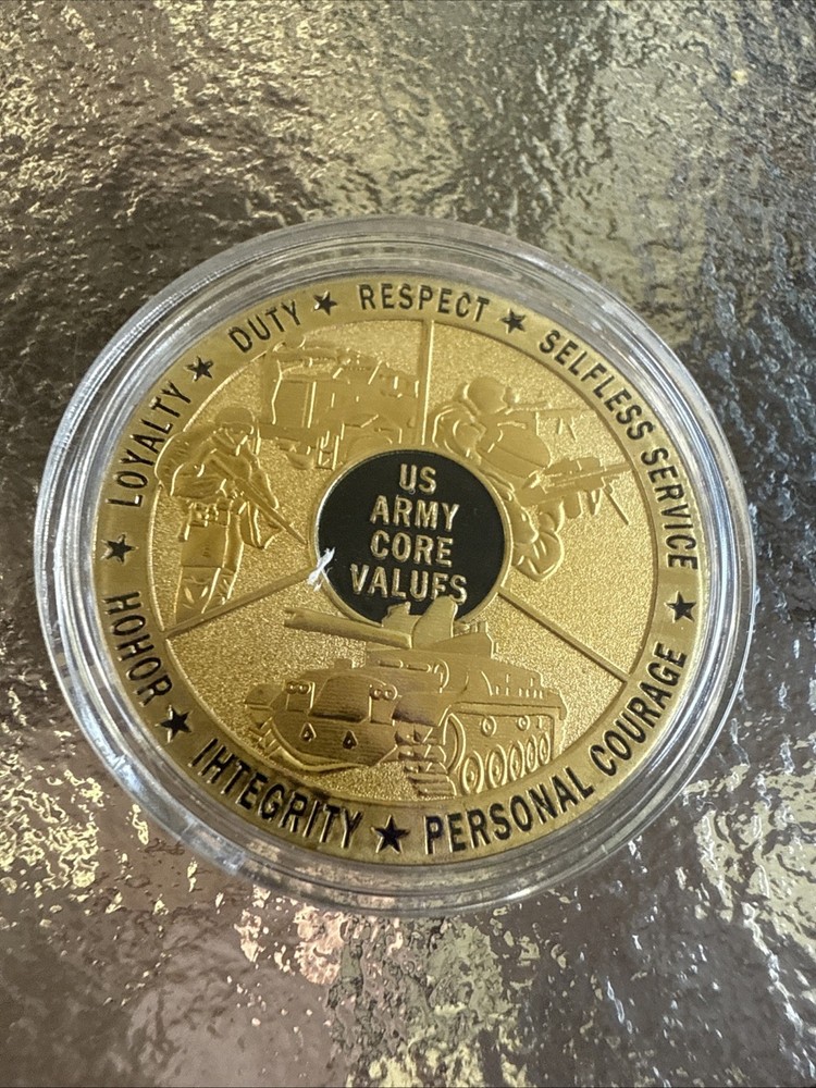 Loyalty,Respect, Duty “US Army Core Values Coin