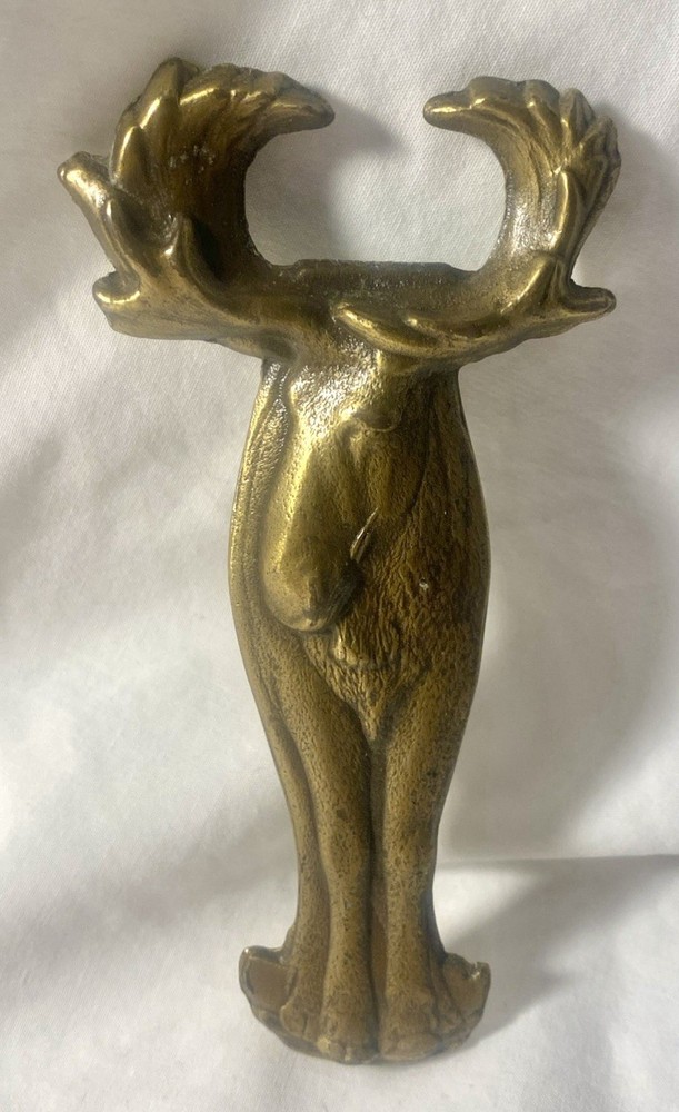 3-D Moose Shaped Hand Held Brass Bottle Opener