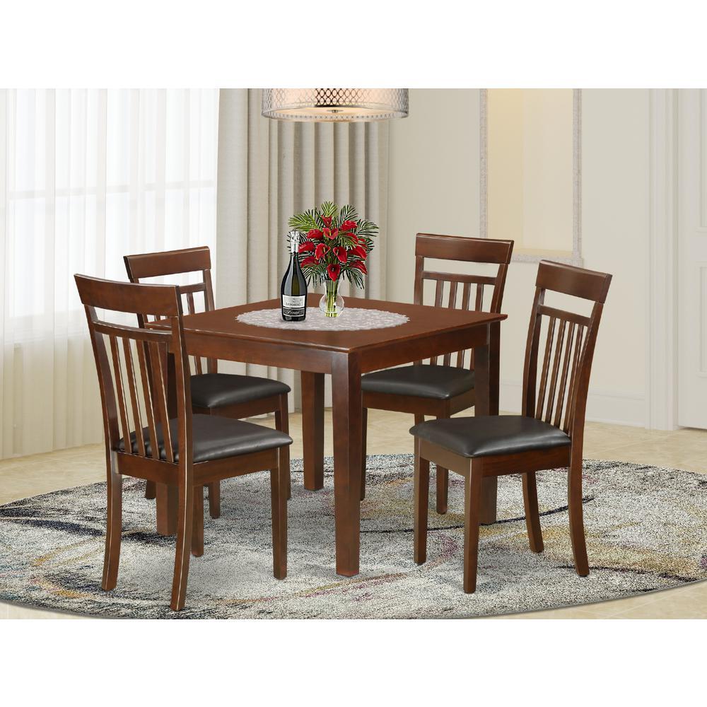 5 PC Kitchen Table set with a Dining Table and 4 Kitchen Chairs ...