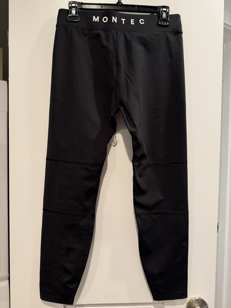 Montec Alpha Base Layer Skiing Top & Pants Men’s Black Size XS