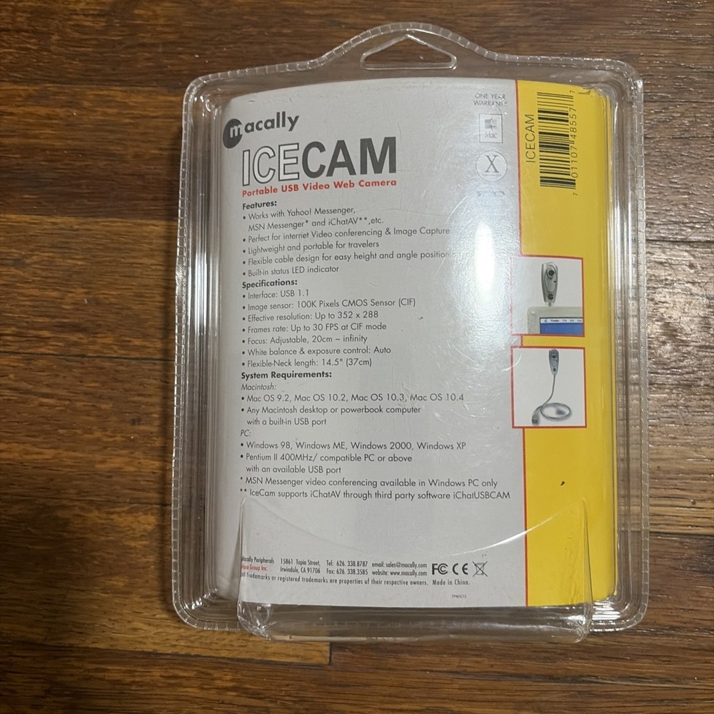 Vintage Macally ICE Cam Portable USB Web Camera