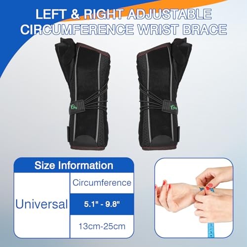 Wrist Brace with Thumb Support () One Size Black Right Hand