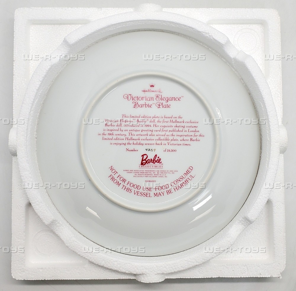 Hallmark Plate Victorian Elegance Barbie 1997