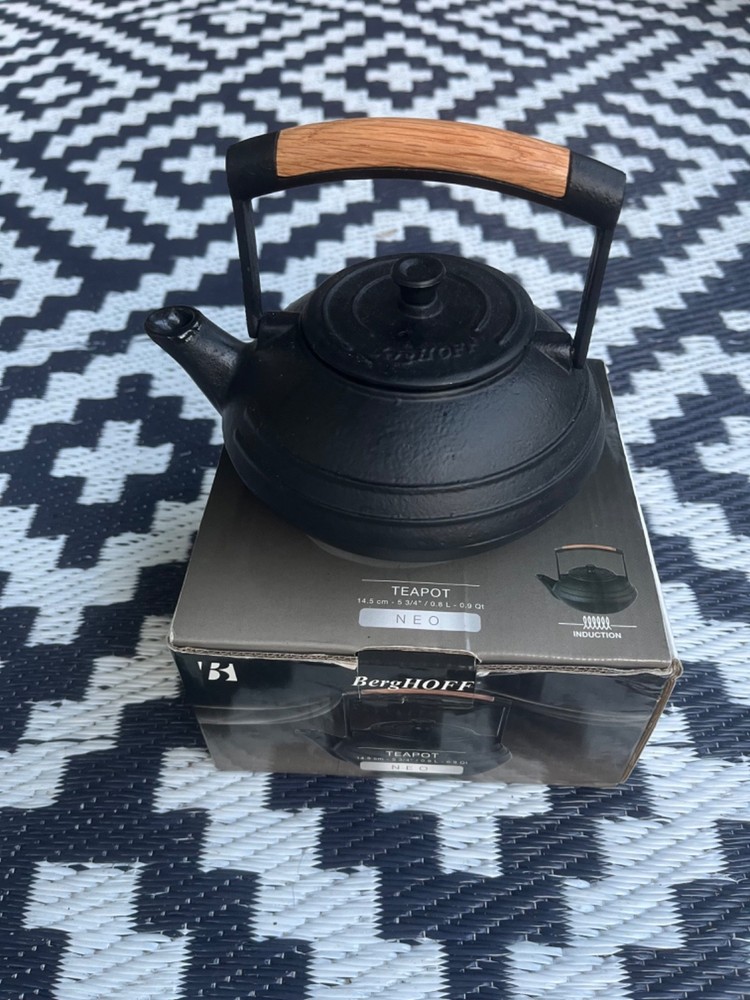 NIB BergHOFF Cast Iron Teapot NEO