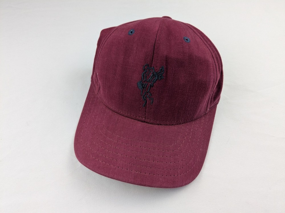 Ashworth Adjustable Red Golf Hat Brown Leather Strap