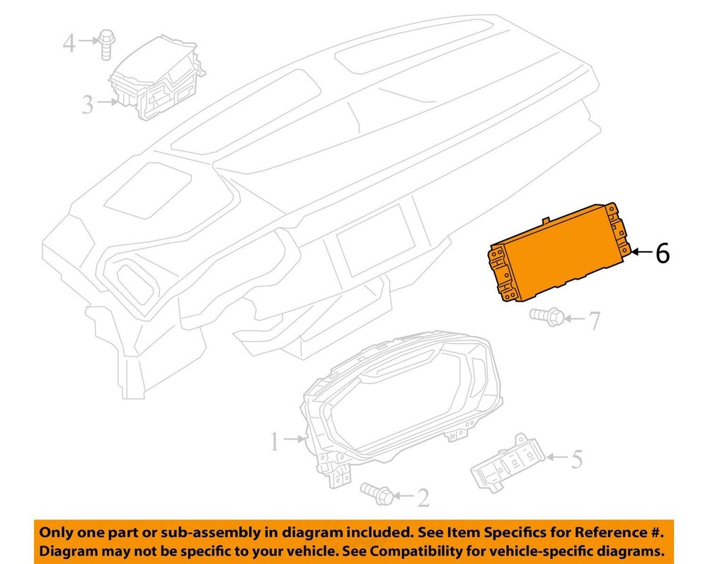 2019 - 2023 AUDI Q8 4MN OEM FRONT DASHBOARD INFO MULTIMEDIA DISPLAY SCREEN