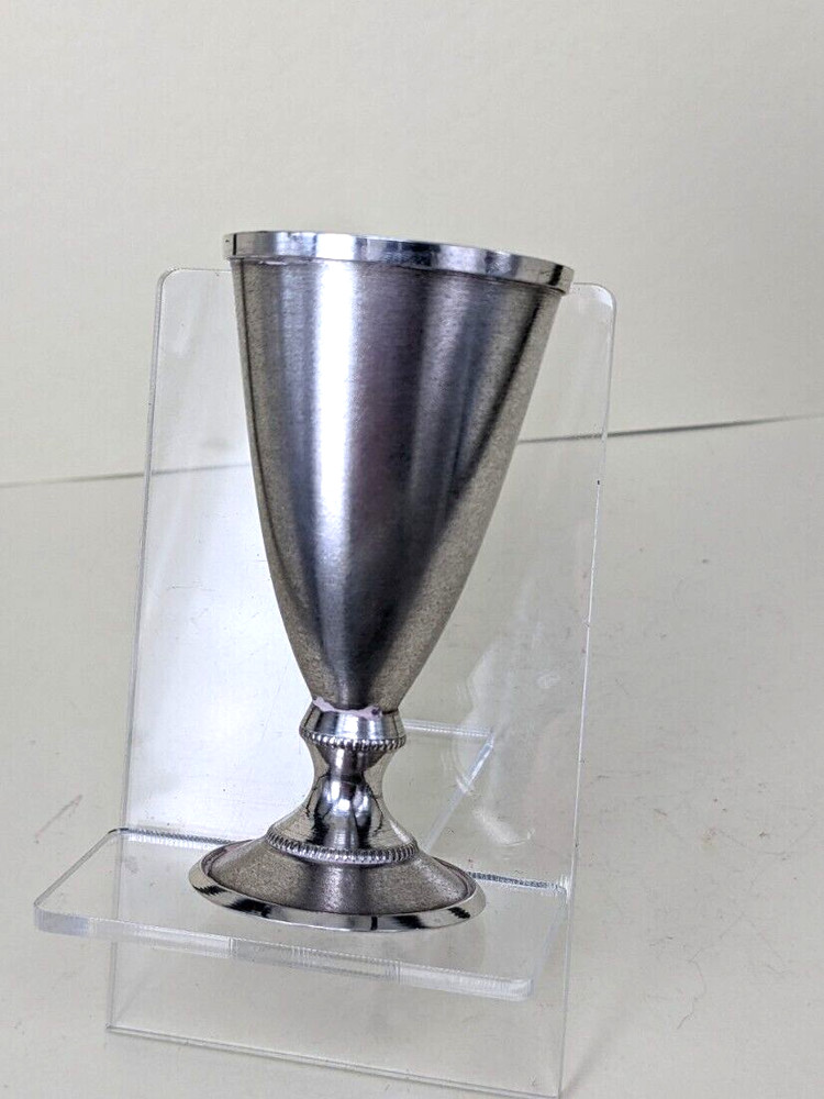 Russian Solid silver vodka cup or spirits shot cup gold gilded interior