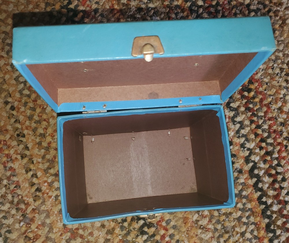 Vintage Cardboard 45 Record Holder Storage Carrying Case