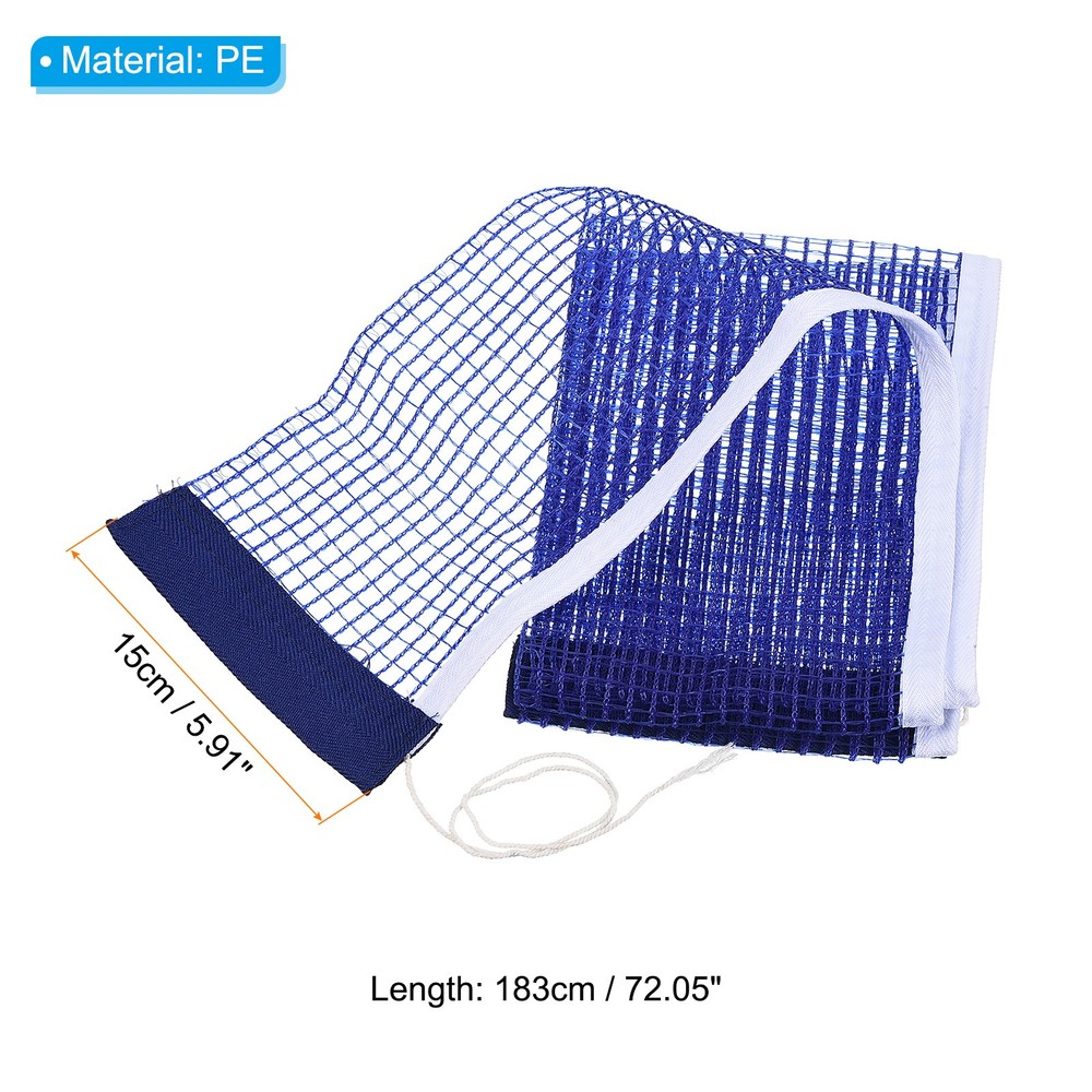 Table Tennis Net Replacement Ping Pong Net String Tension PE Thicken, Blue