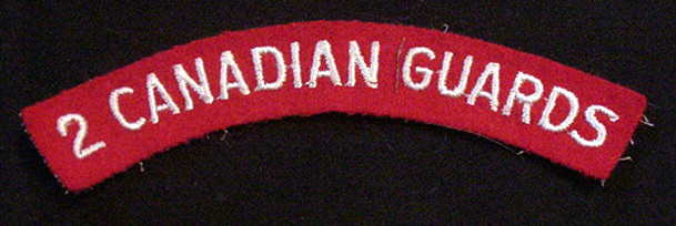 CANADA  Armed Forces 2 CAMNADIAN GUARDS shoulder flash badge