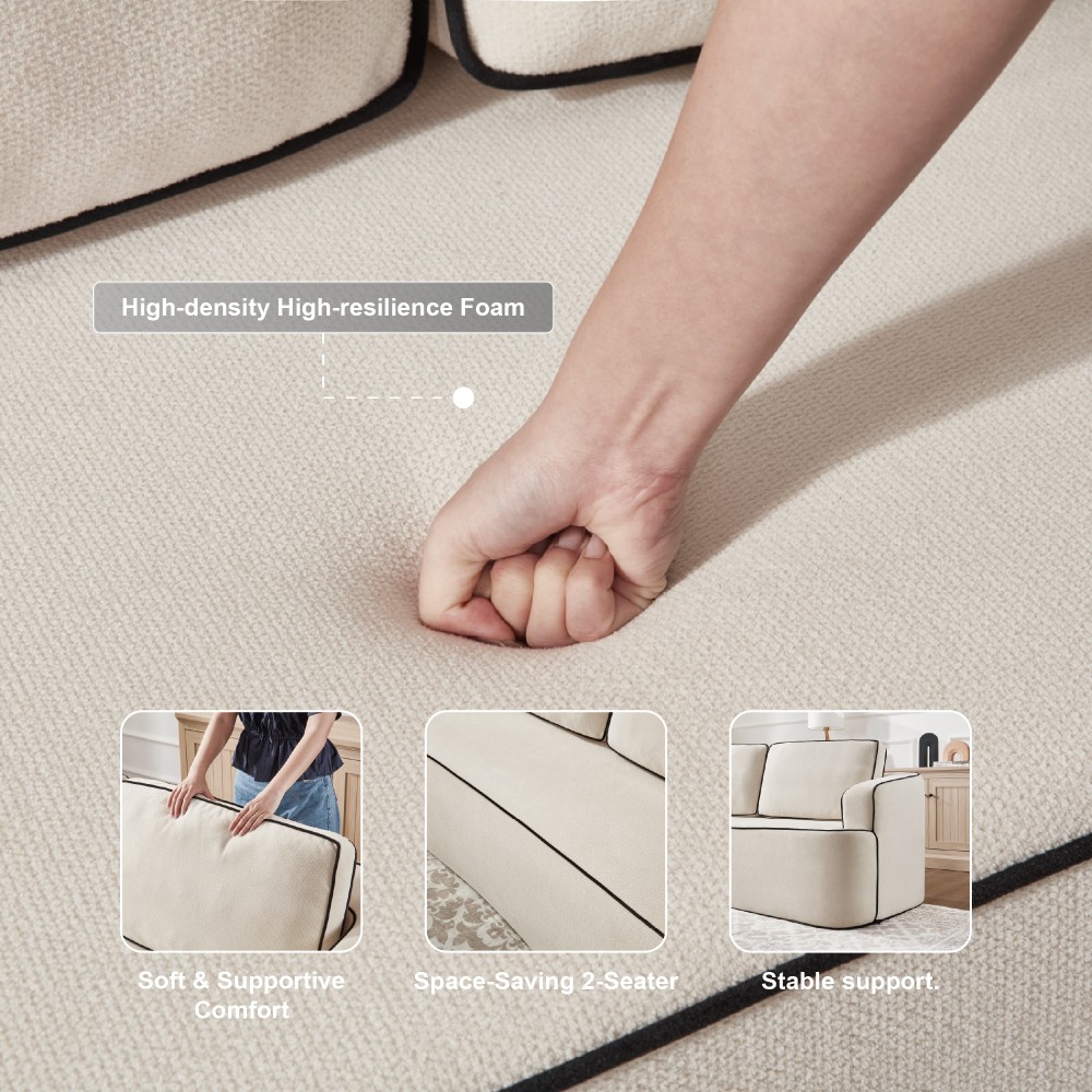 Integrated handrail double seating layout, saving space while comfortably