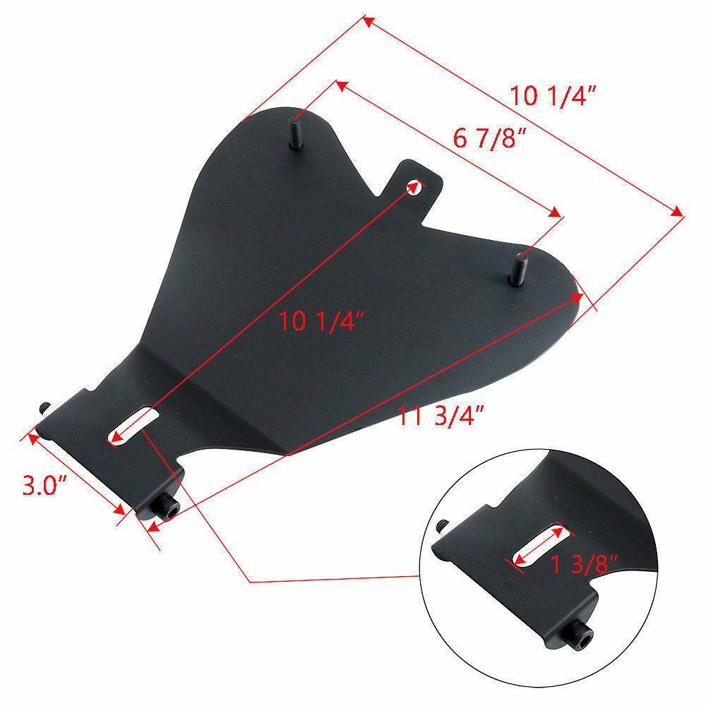 Motorcycle Spring Solo Seat With Base Bracket Saddle For Bobber Chopper Custom