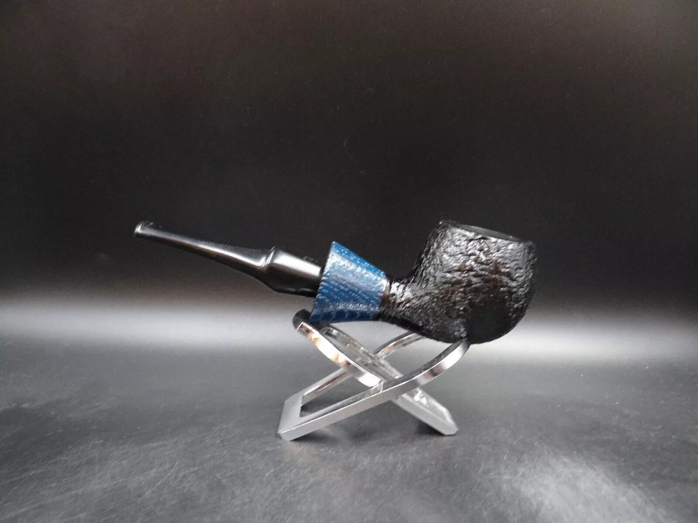TURKIEWICZ MORTA HAND MADE BLACK & BLUE BULLDOG PIPE GRA