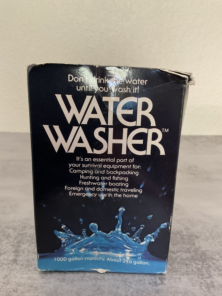 Water Washer Mini-Silverator Portable Filter Purification System NIB