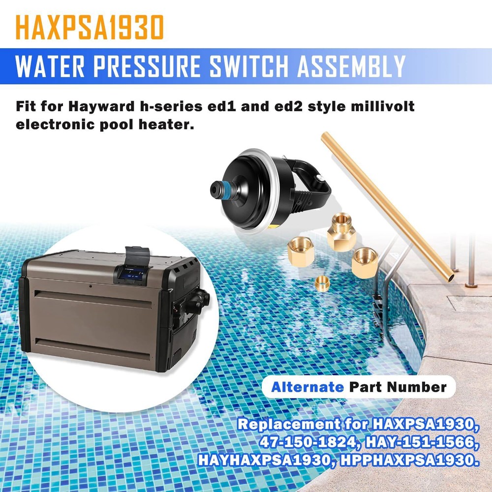 for HAXPSA1930 Water Pressure Switch Assembly Replacement for Hayward H-Series