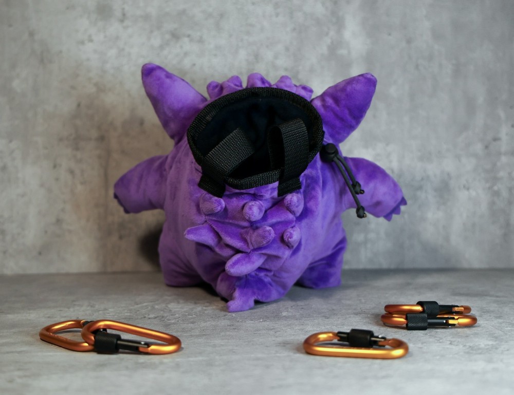 Gengar Pokemon Chalk Bag | Ghost-Type Plush Climbing Bag