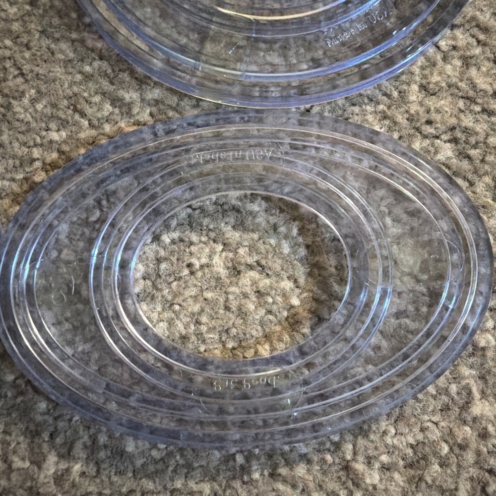 Creative Memories Custom Cutting System 4 Oval Pattern Template Set Scrapbooking