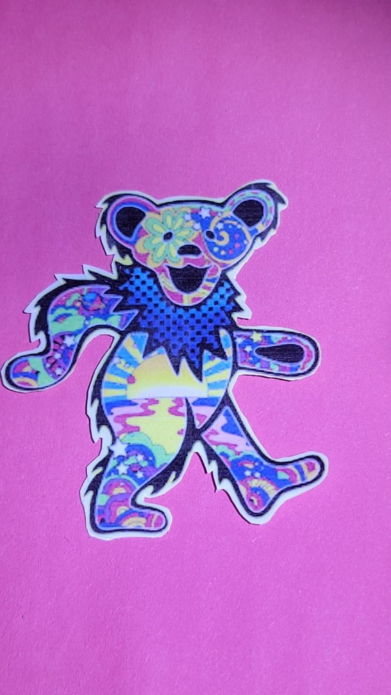 1 Greatful Dead Inspired Bear Sticker