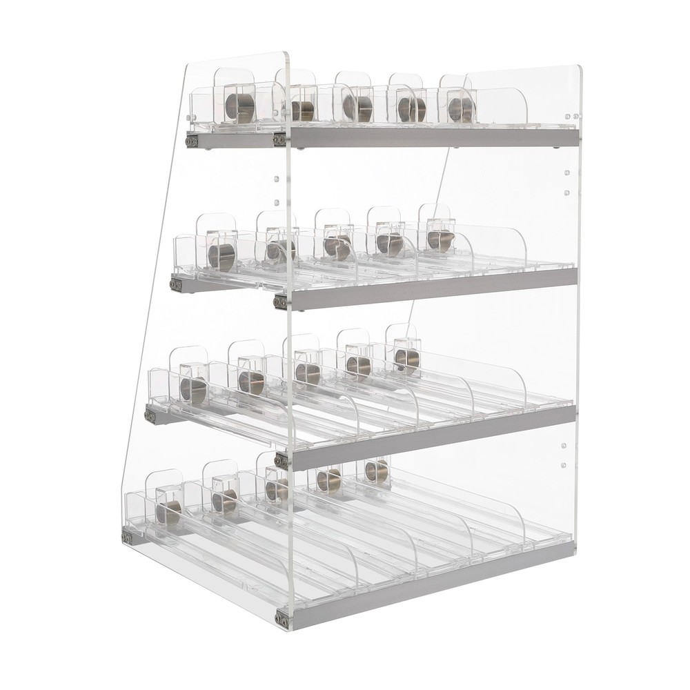 Cigarette Display Rack, Multi-Tier Cigarette Clear Acrylic Retail Display Case
