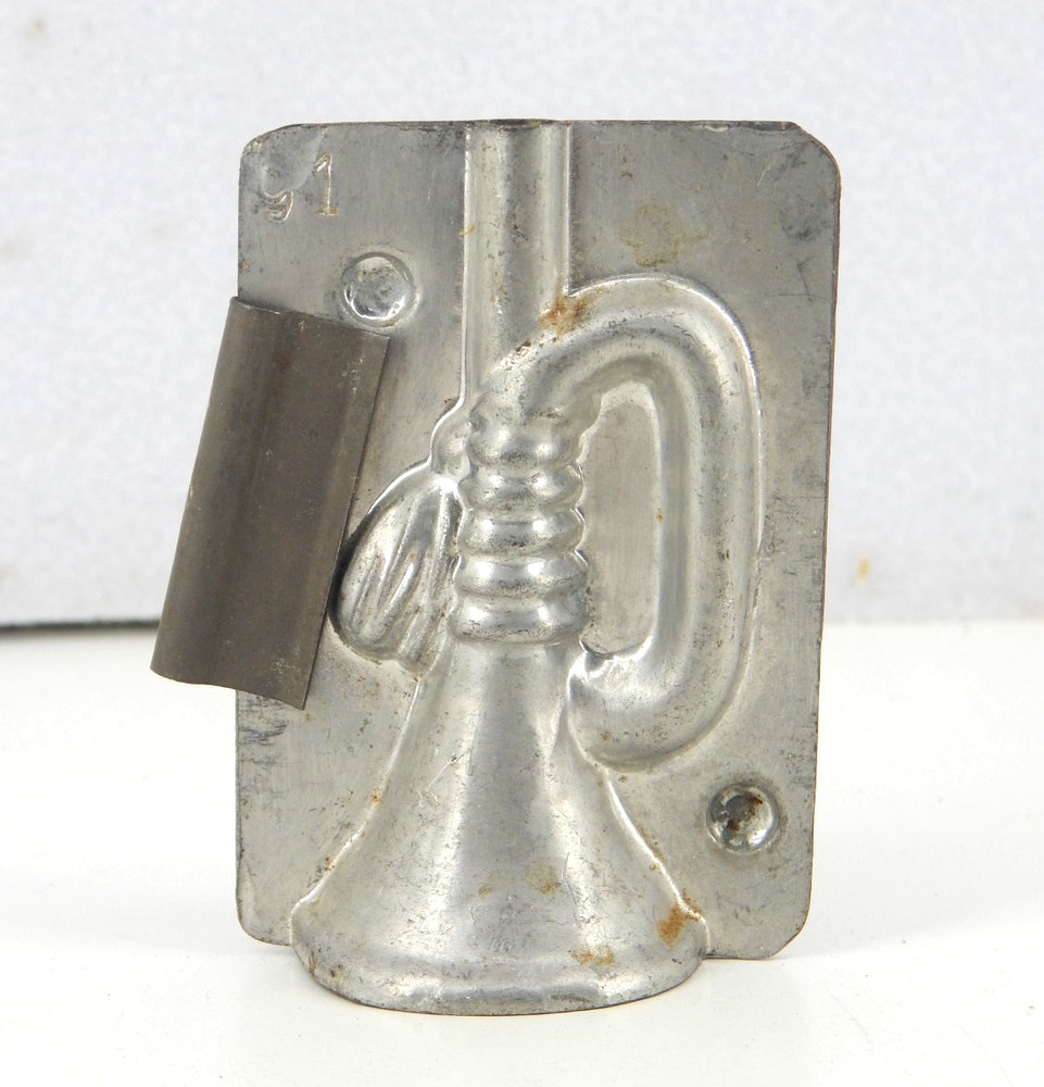 Vintage Germany Holiday Bugle Chocolate Mold