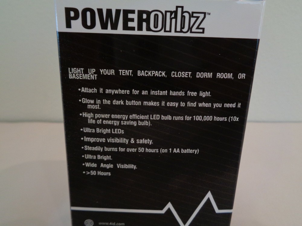 4id POWERORBZ White New Eco ORB LED Multi Purpose Light