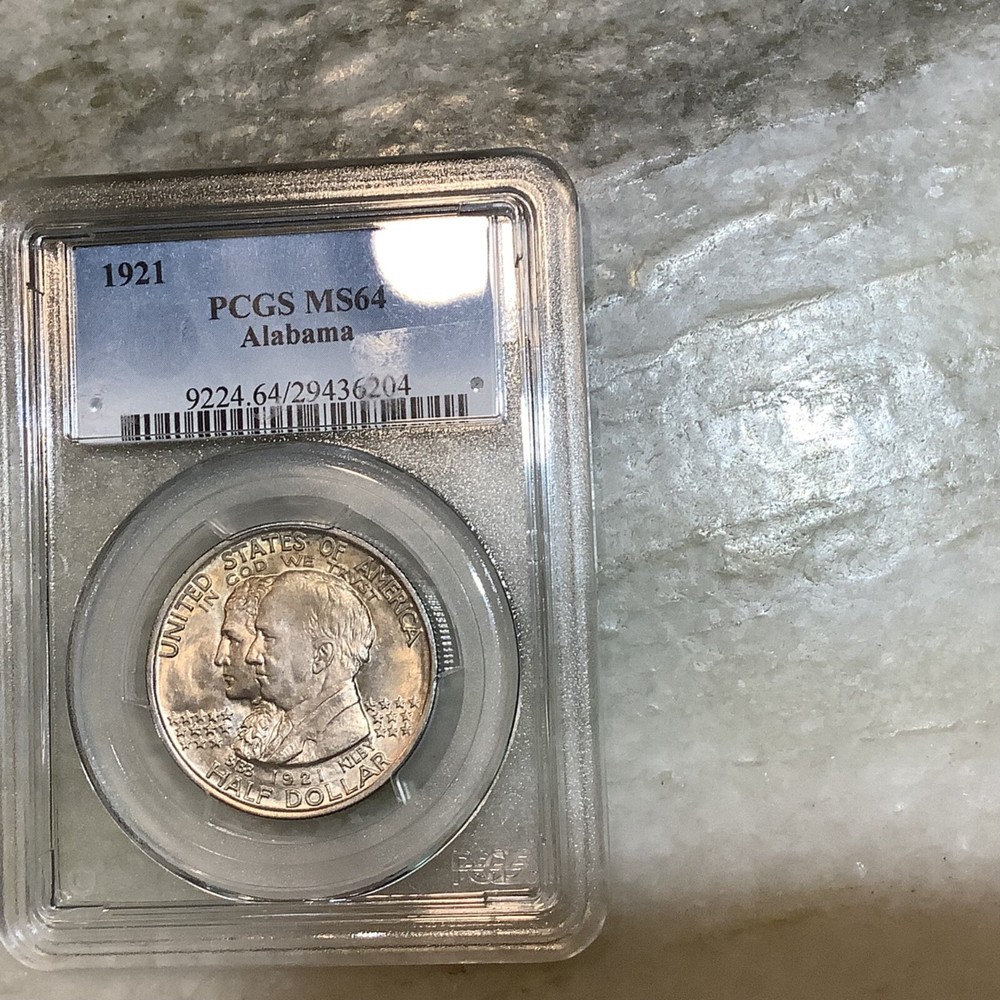 1921 Alabama Commemorative Silver Half Dollar MS64