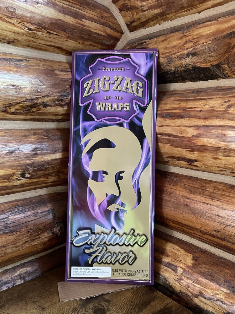 Zig Zag Tin Sign - 9”x24”