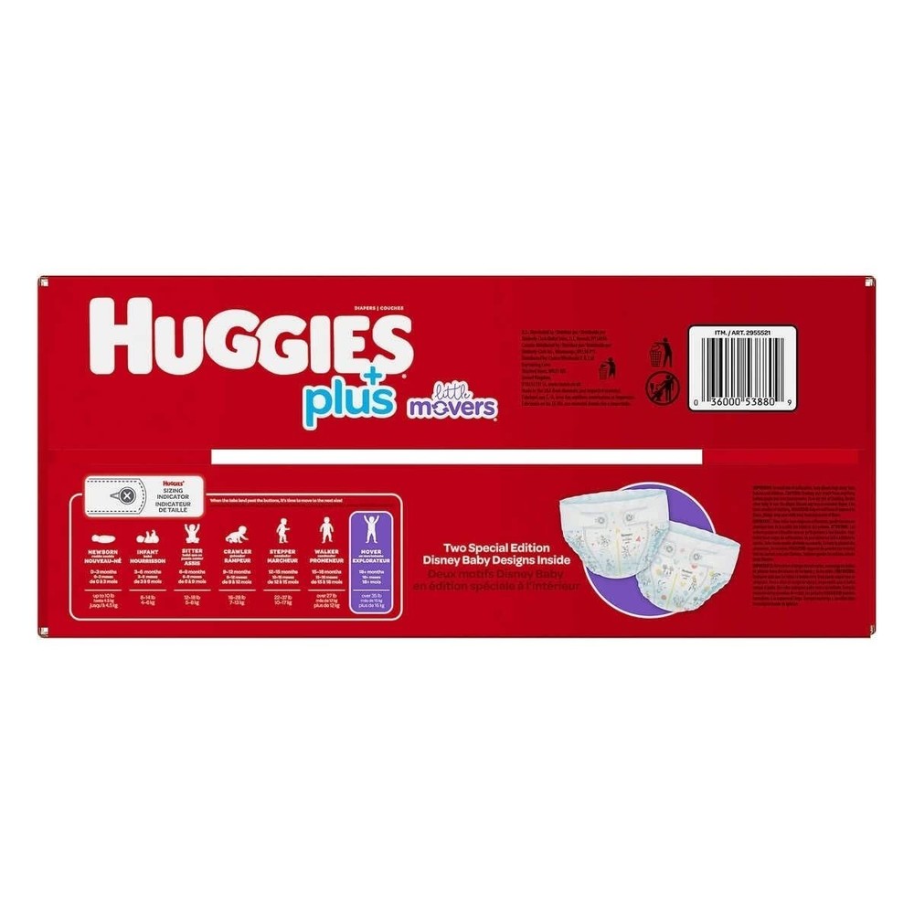 Huggies Plus Diapers, Size 6 (35+ Pounds), 116 Count