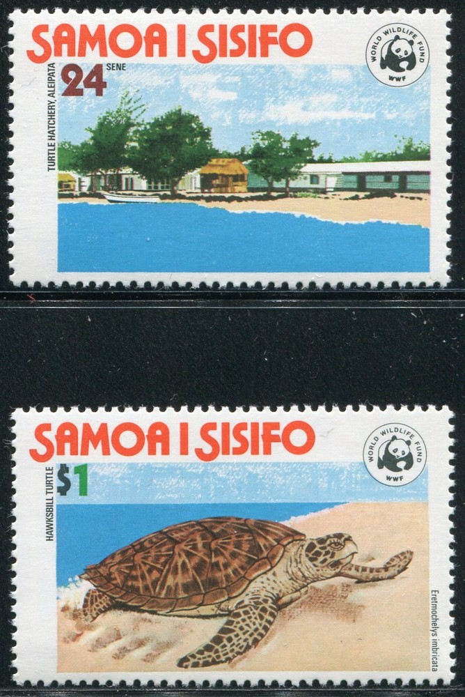 SAMOA #470-471 Nice Never Hinged Set - WWF World Wildlife Fund - B0140