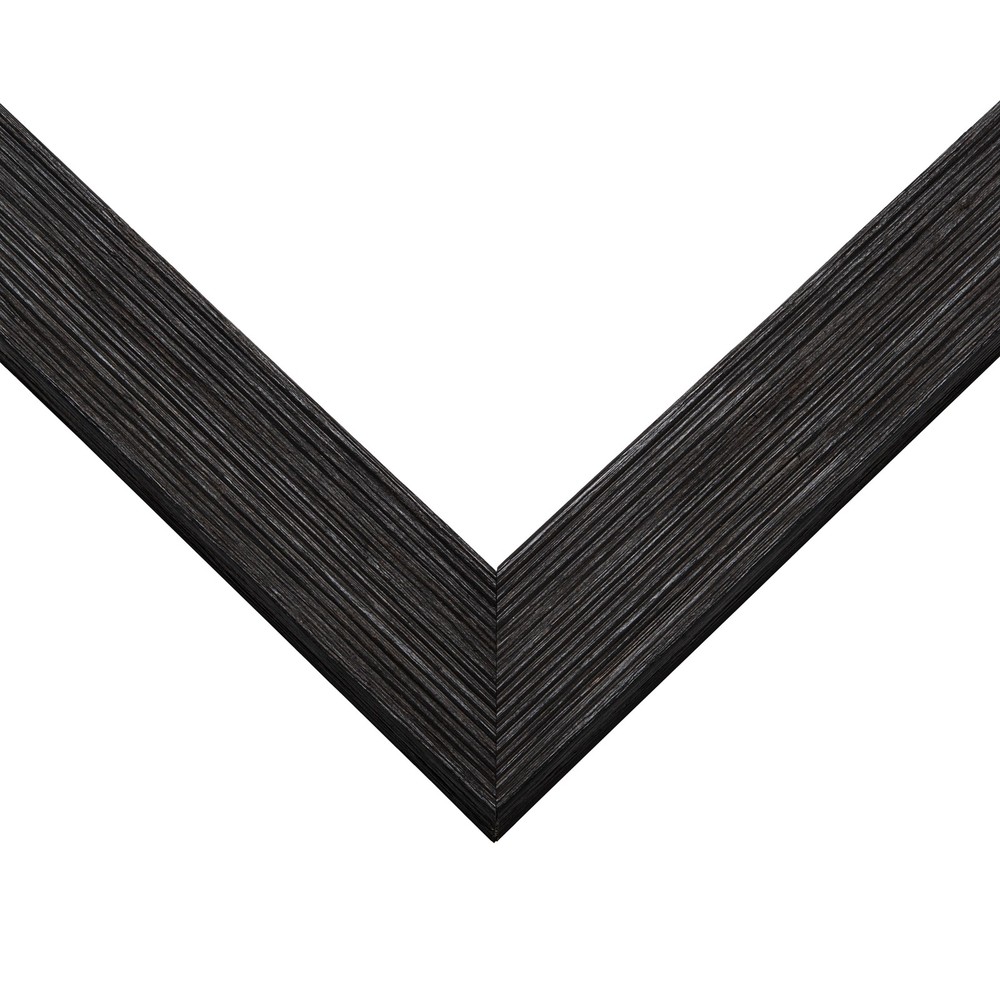 8x18 Frame Black Real Wood Picture Frame Width 1.5 inches | Interior Frame Depth