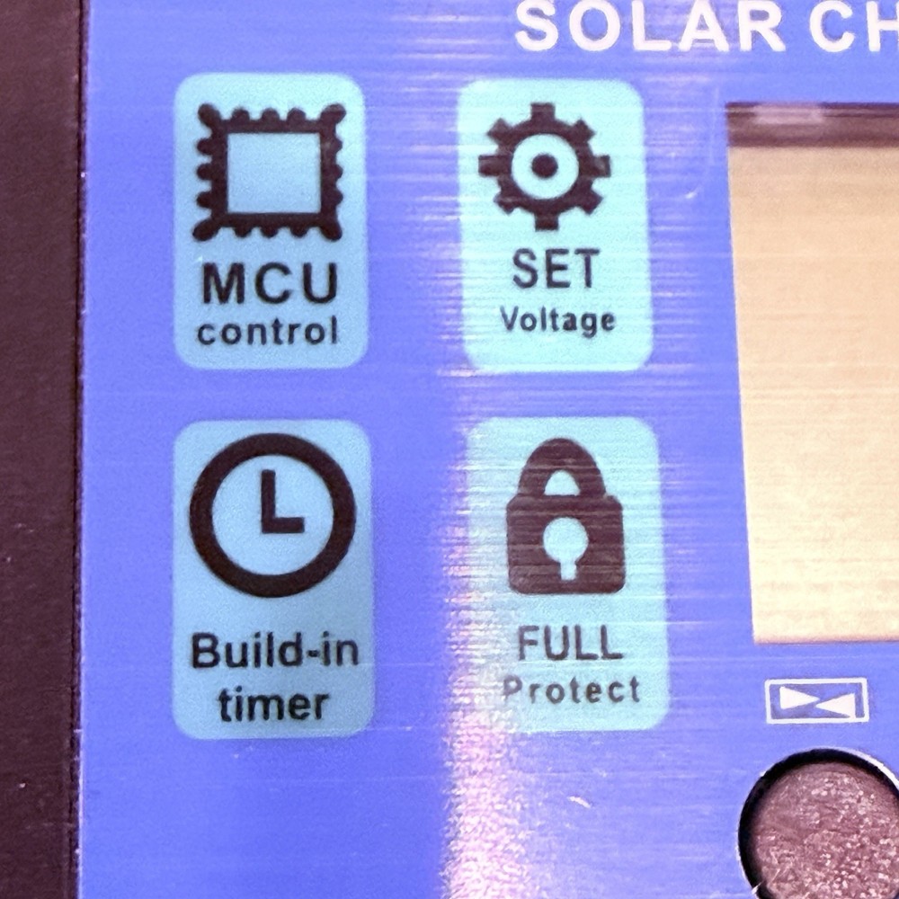 2 -30A 12V/24V Solar Panel Battery Charge Controller LCD Auto Regulator Dual USB