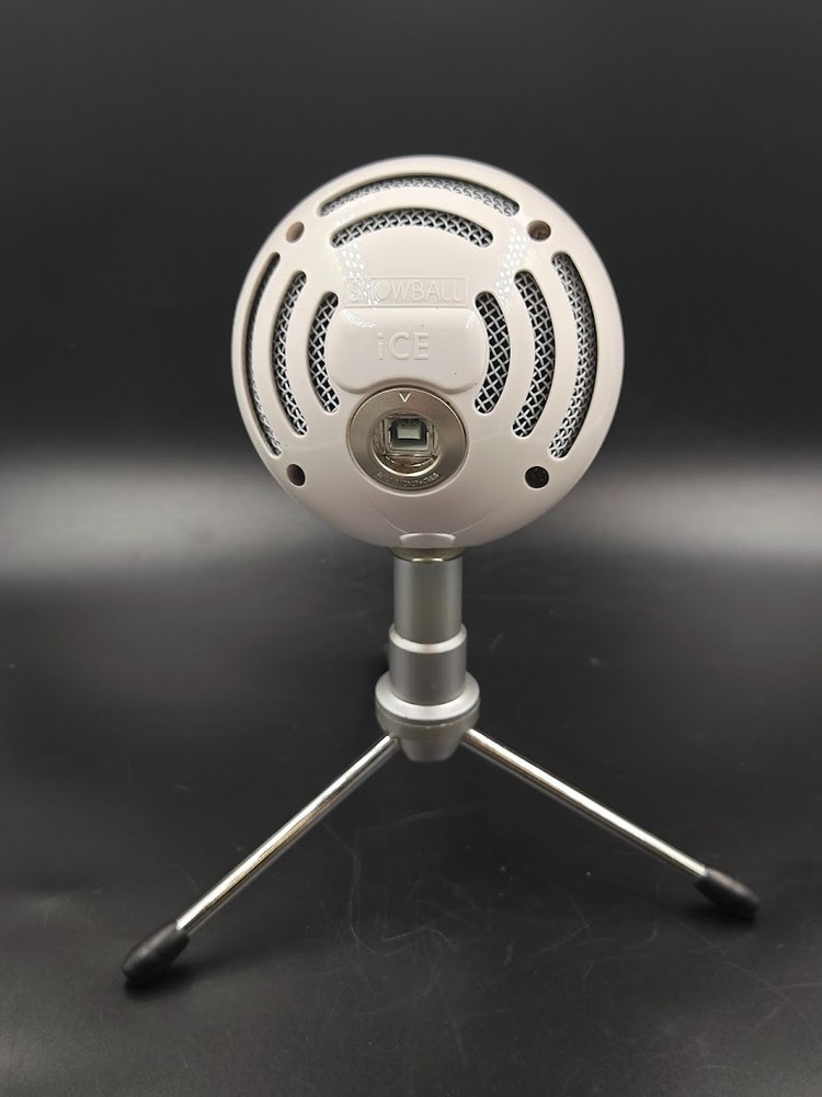 Blue Snowball Ice Microphone - White Used, Working
