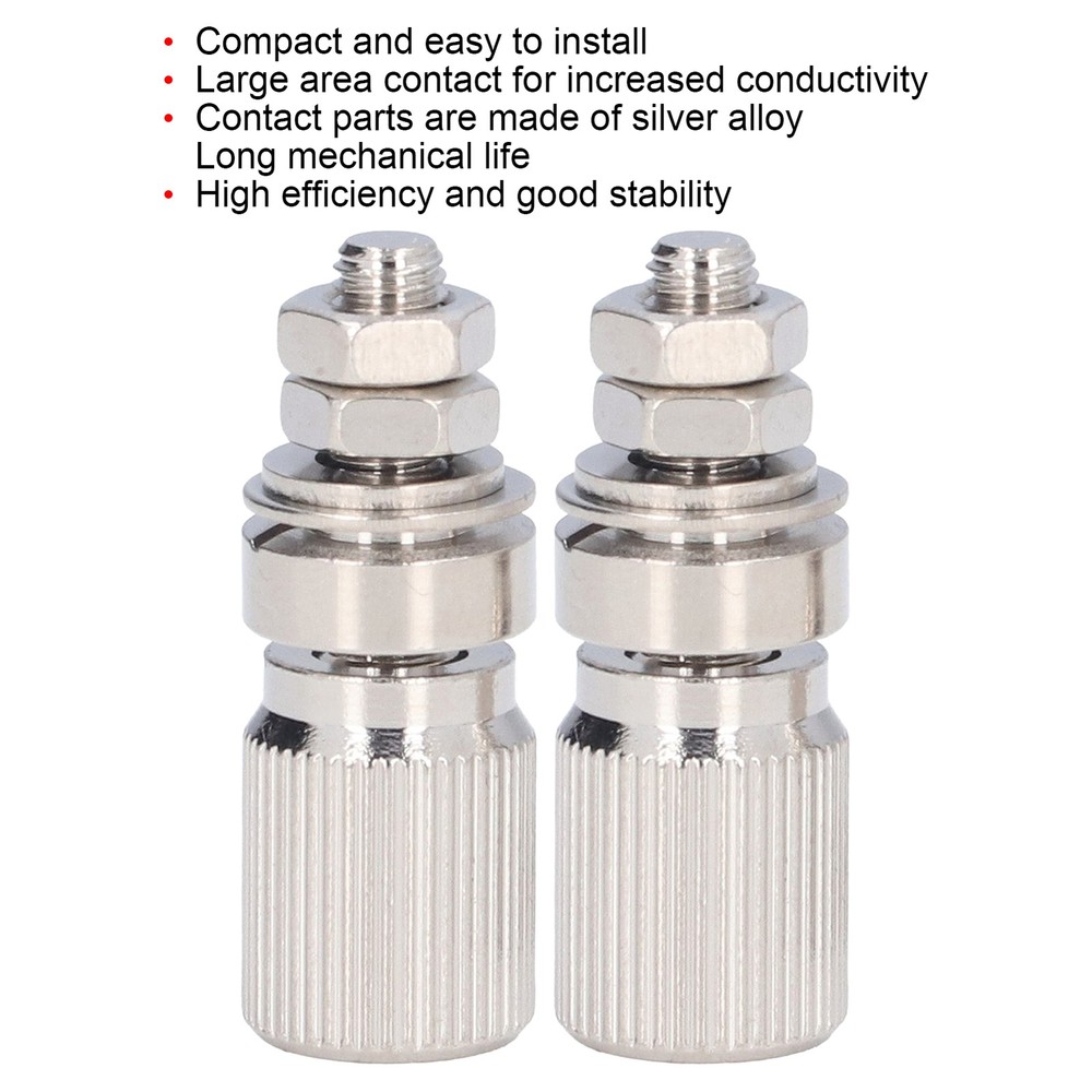 2Pcs Terminal Binding Post No Insulation Power Grounding Terminal Post BYE