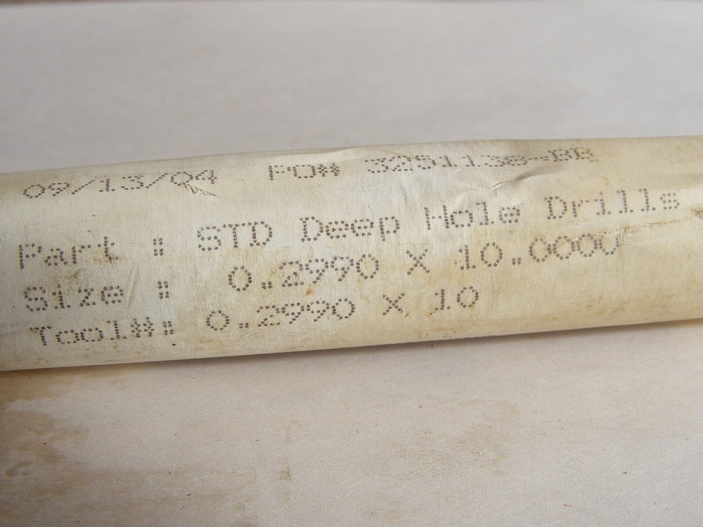 DME Drill Master Eldorado Gun Drill STD Deep Hole .2990 x 10" (HOU)