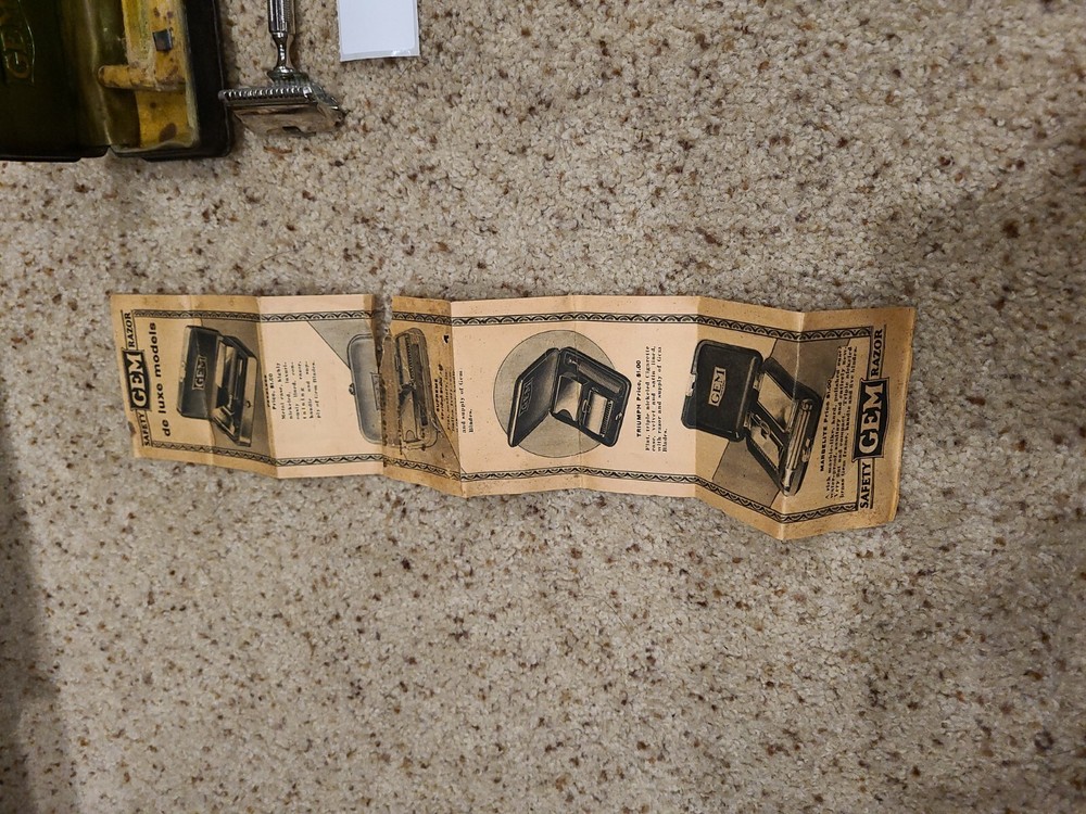 gem De luxe deluxe Model Safety Razor Box