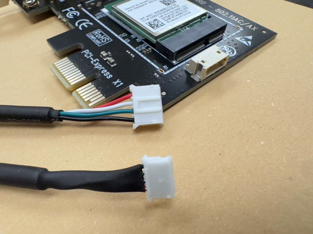 USB Bluetooth Cable Replacement Small 4pin to 9pin Header for PCIe WiFi Adapter