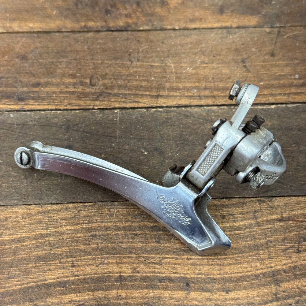 Vintage Campagnolo C Script Front Derailleur Bottom Pull 28.6 mm Clamp Script
