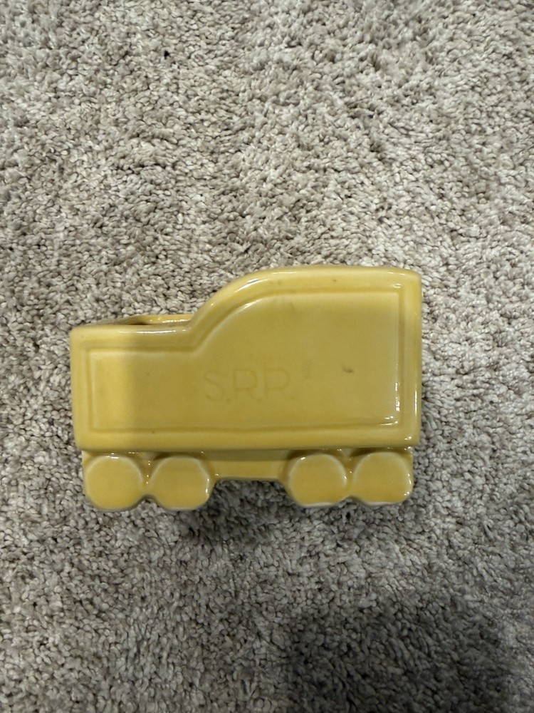 Shawnee Pottery Yellow Railroad Car
