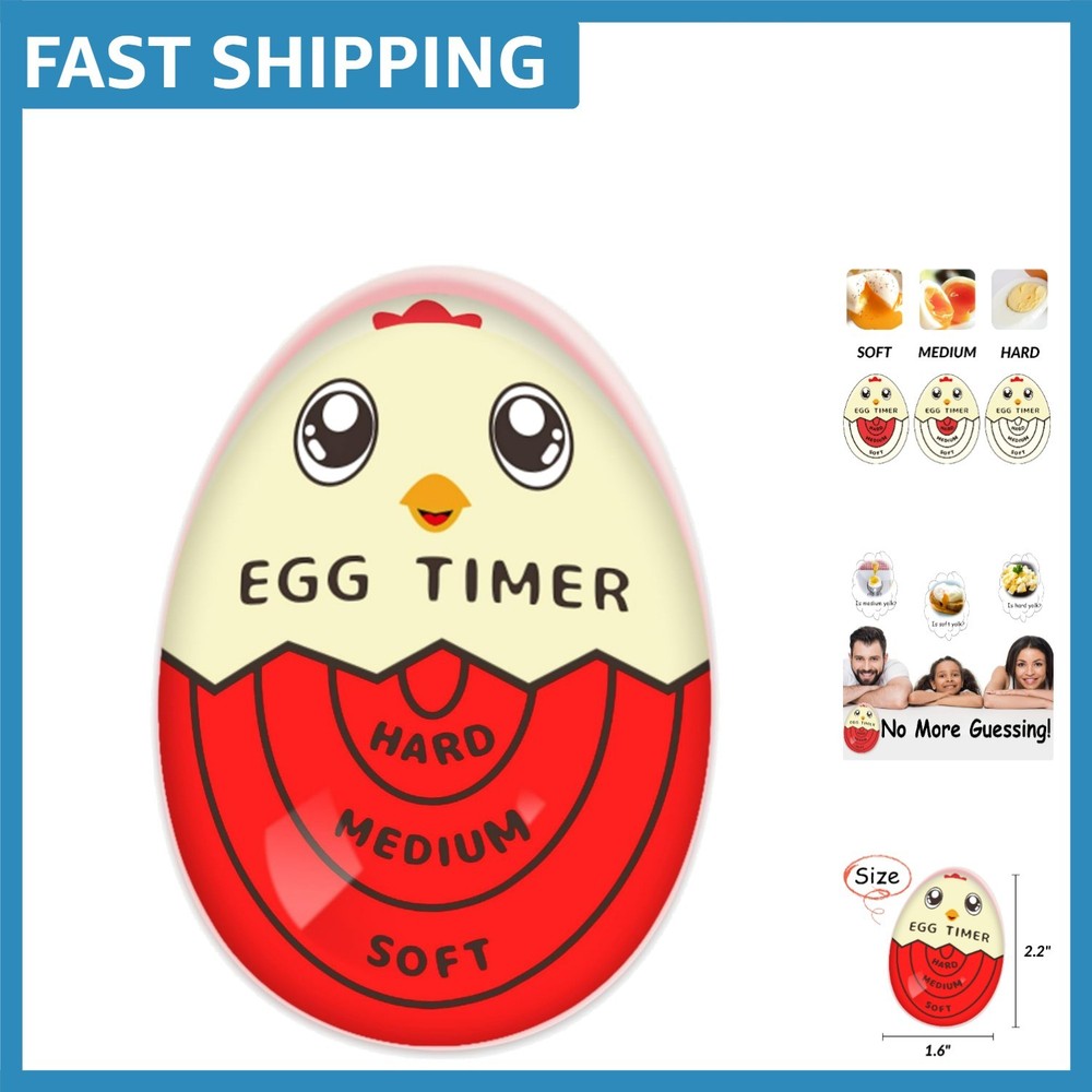 Fun Red Egg Timer for Boiling Eggs - Ideal Kitchen Gadget for Perfect Results