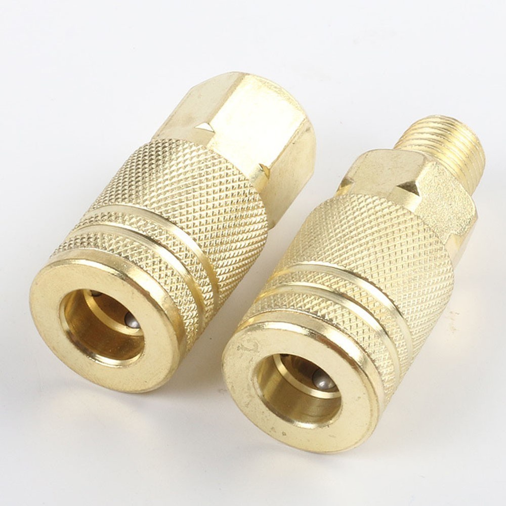 Pneumatic Fitting Air Tools Coupling Connector Coupler For Air Compressor Gold