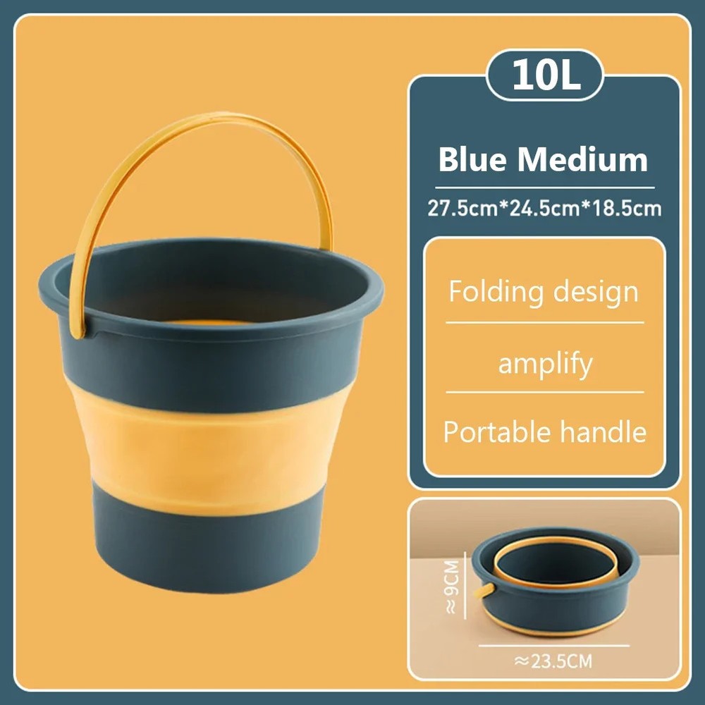 5/10L Collapsible Bucket Multifunctional Water Storage Container Lightweight Env