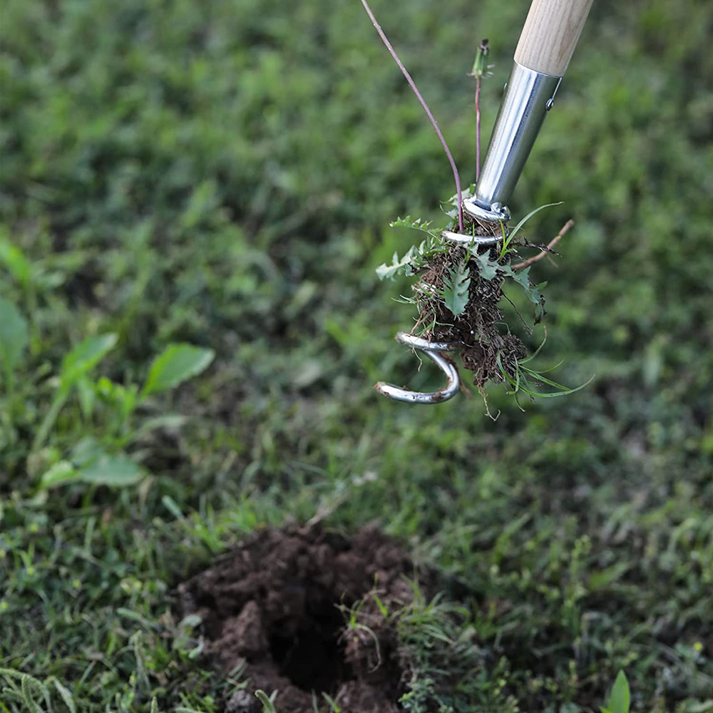 Berry&Bird Hand Corkscrew Weeding Tool Manual Weed Puller Garden Tool T-Handle