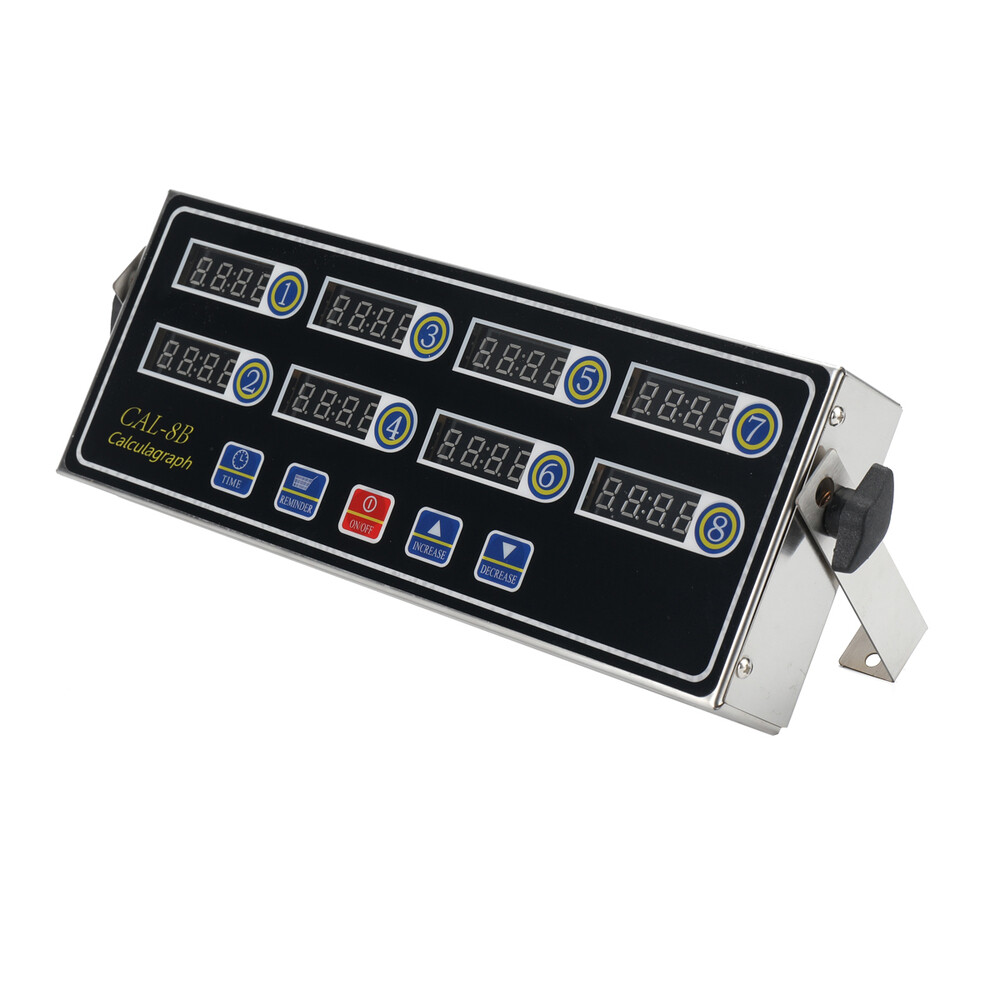 8 Channel Digital timer CAL-8B Burger basket shaking timing Kitchen Timers 110V