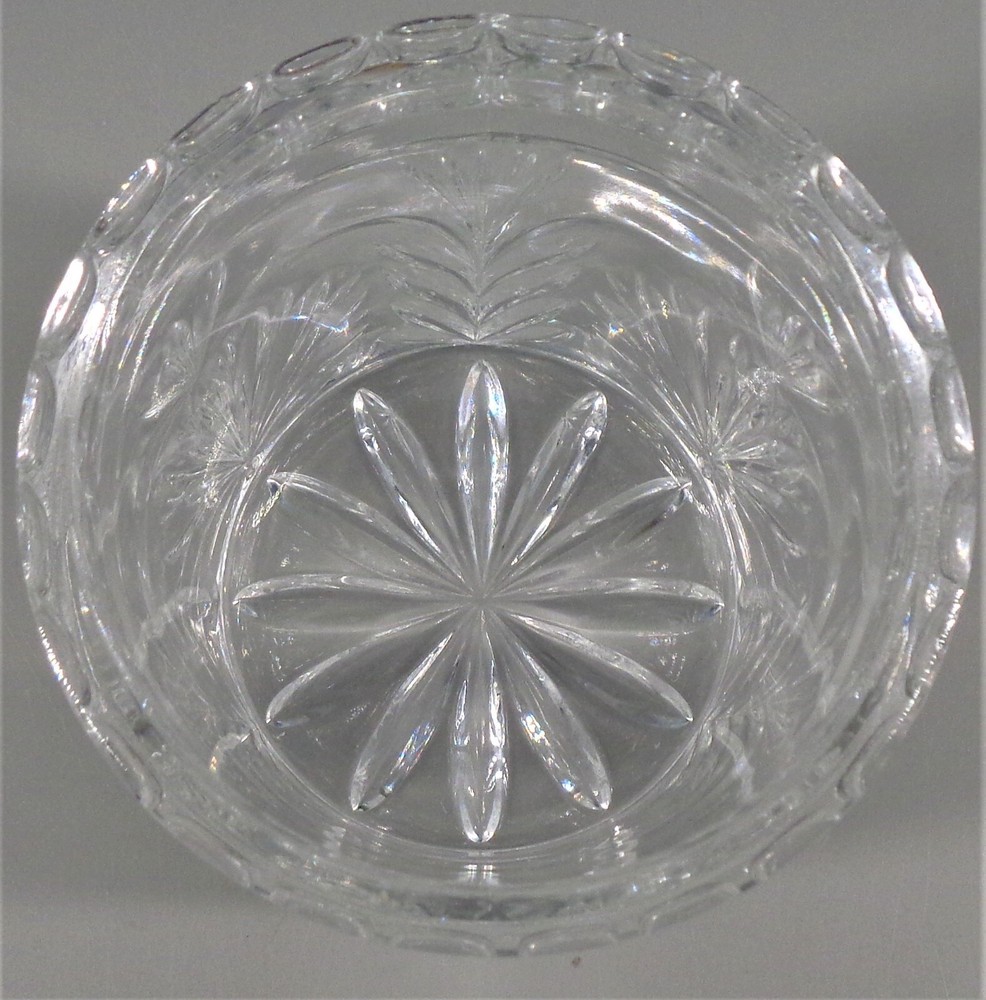 Crystal Lidded Jar Vanity Candy Or Decoration