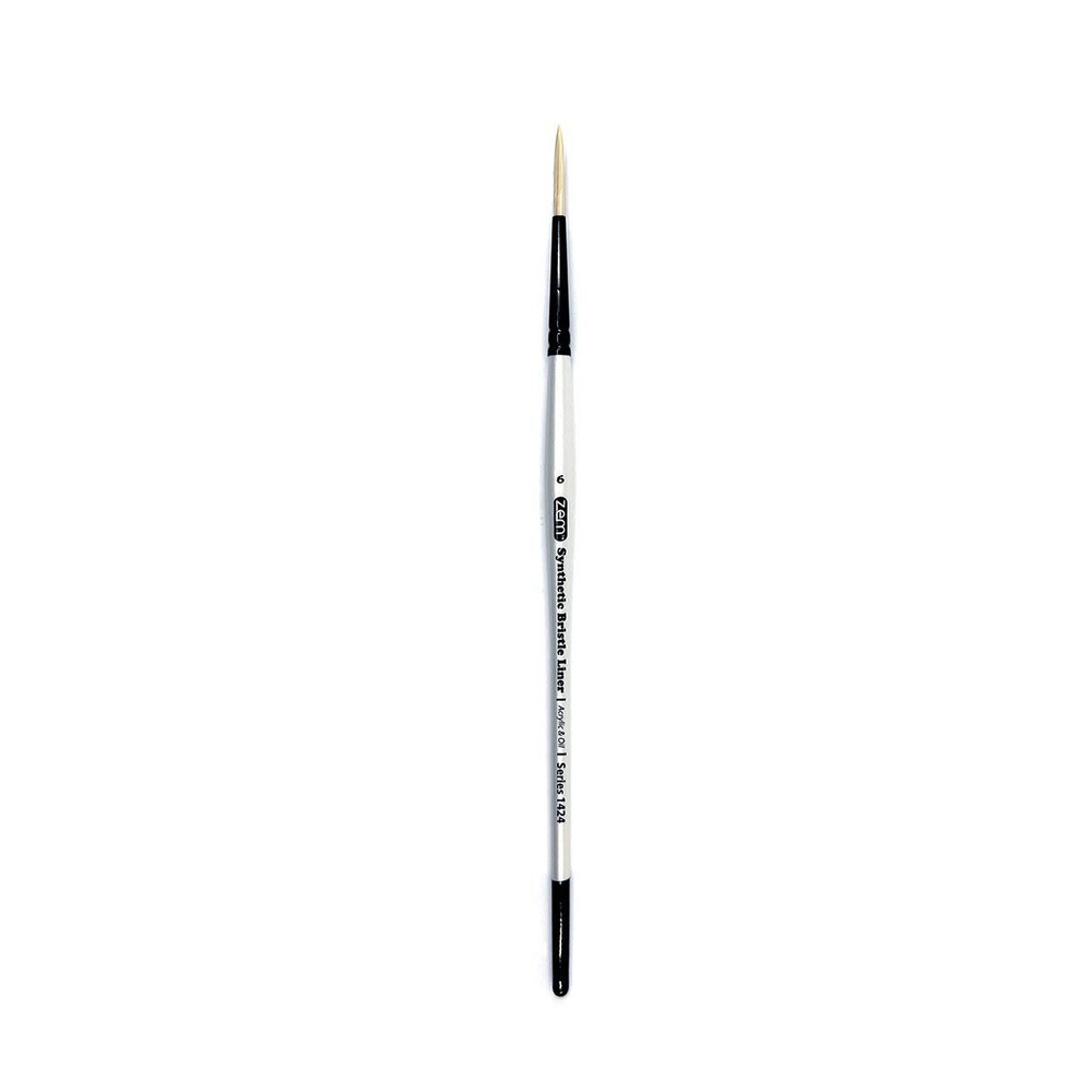 1424 White Bristle Synthetic Long Liner
