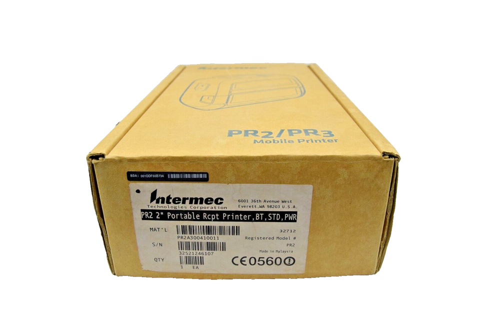 New Intermec PR2 Portable Mobile Printer